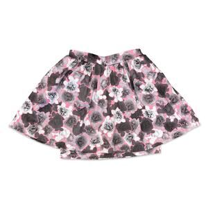 Juicy Couture Pink Gray White Floral Layered Mini Bubble Tulle Skirt Size 4
